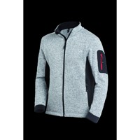 Produktbild von FHB - Strick-Fleece Jacke CHRISTOPH grau/schwarz, Größe M