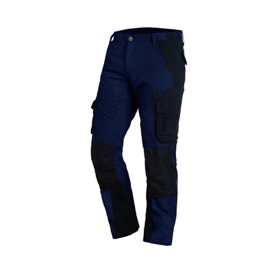 Fhb Berufshose Florian, Marineblau/schwarz, Größe 48