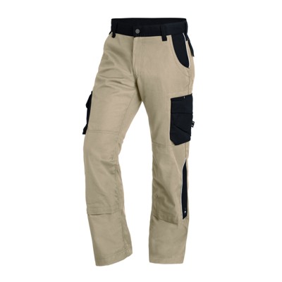 Produktbild von FHB - Berufshose BRUNO, beige/schwarz, Größe 46