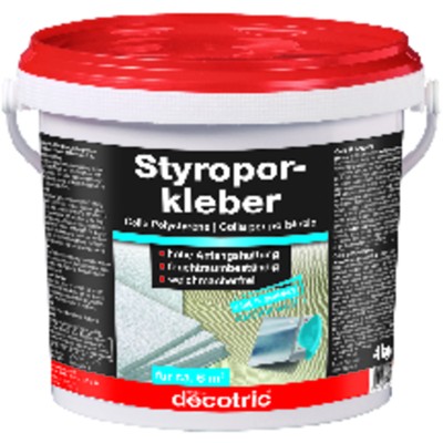 Produktbild von decotric® - Styroporkleber 4kg, Eimer gebrauchsfertig