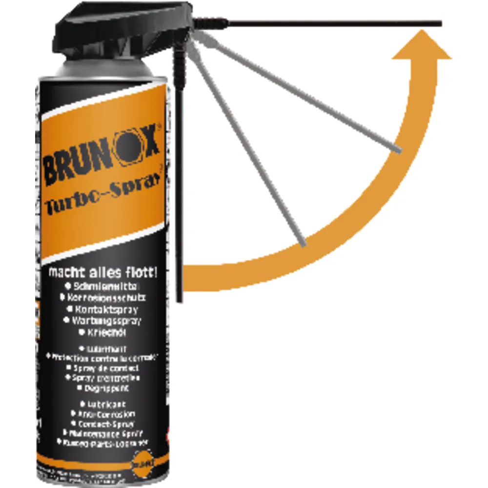 BRUNOX Turbo-Spray Power-Click, silikonfrei, 500ml Spraydose Produktbild img2 L