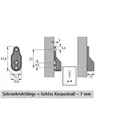 HETTICH Schrankrohr-Lager, SL 322, 70664, für Kleiderstange 30x15mm, vernickelt Produktbild img3 S