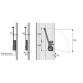 Produktbild von HETTICH - Schrank-Kleiderlift, Duo Lift 15, 42507, 750-1150mm, 15kg, aluminiumo