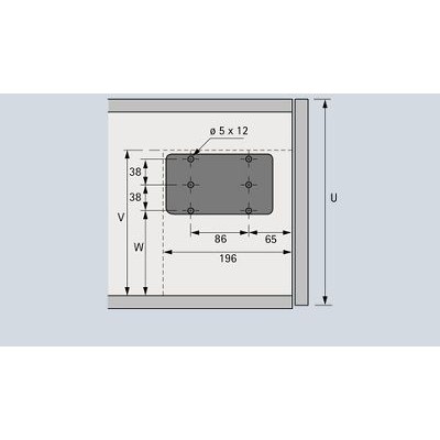 Produktbild von HETTICH - MB-Klapp.halt., 40N, Klappenh. 200-480mm, LiftMini 9206675, gr vernic