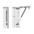 Produktbild von HETTICH - Möbel-Klappenstütze, 3,2kg, Lift Basic 9079593, grau, silber, links/r