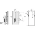 HETTICH Kleiderlift-Distanzstück, Duo Lift 18, 9079885,Breite 20mm, aluminiumoptik Produktbild img2 S