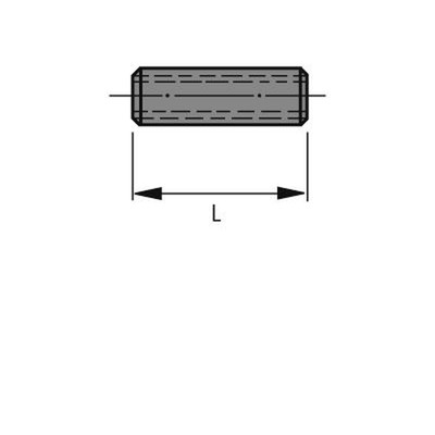 Produktbild von HETTICH - MB-Gewindehülse, M4, 18mm, Bohr Ø 5mm, 64908, Stahl, verzinkt
