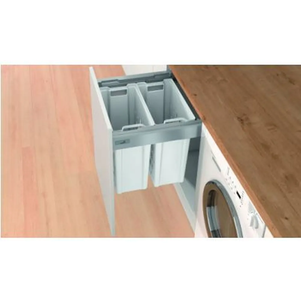 HETTICH Badezimmer-Wäschekorbauszug, KB600mm, InnoTech Pull Laundry, 9207636,silber Produktbild img3 L