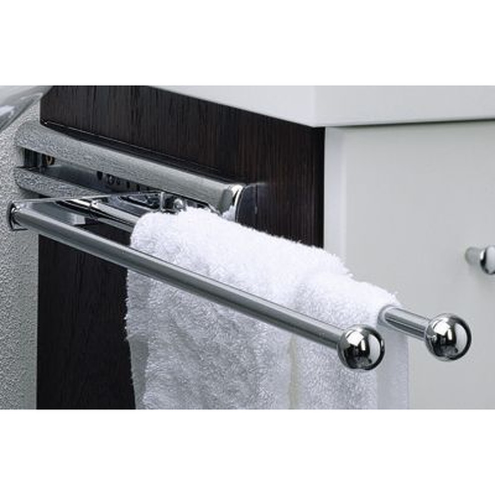 HETTICH Badezimmer-Handtuchauszug, 70690,Länge 410mm, 1-armig, Stahl verchromt Produktbild img3 L