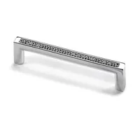 HETTICH MB-Griff, Saturnia, 9113712,B12x128mm,H26mm, glanz verchromt, gemustert Produktbild