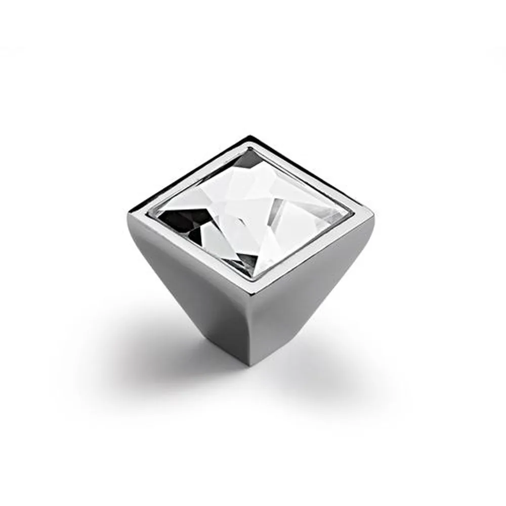 HETTICH MB-Knopf, Sava, 9113696,B 25mm,L 173mm,H 126mm, Zink glanz verchromt Produktbild img1 L