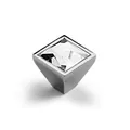 HETTICH MB-Knopf, Sava, 9113696,B 25mm,L 173mm,H 126mm, Zink glanz verchromt Produktbild