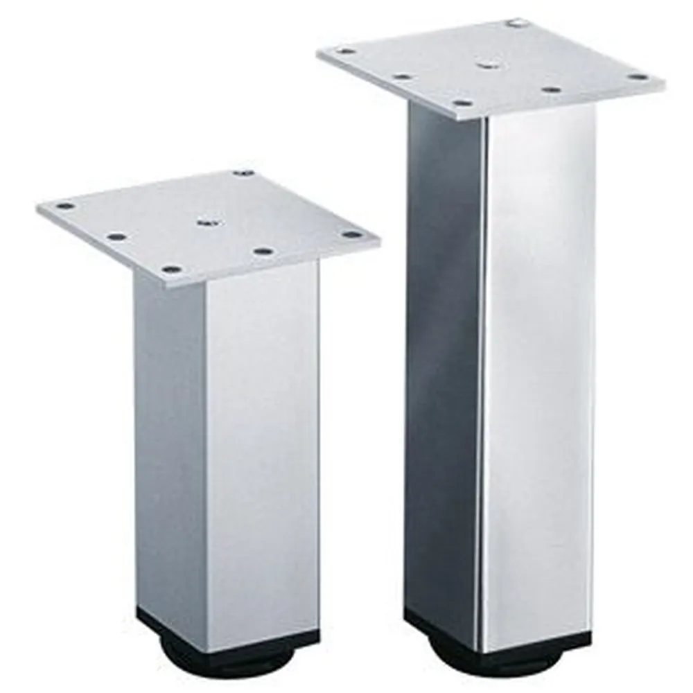 HETTICH Unterbau-Möbelfuß, 46x46x100mm, Lano SQ 46, 9119543, silber eloxiert Produktbild img1 L