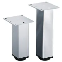 HETTICH Unterbau-Möbelfuß, 46x46x100mm, Lano SQ 46, 9119543, silber eloxiert Produktbild