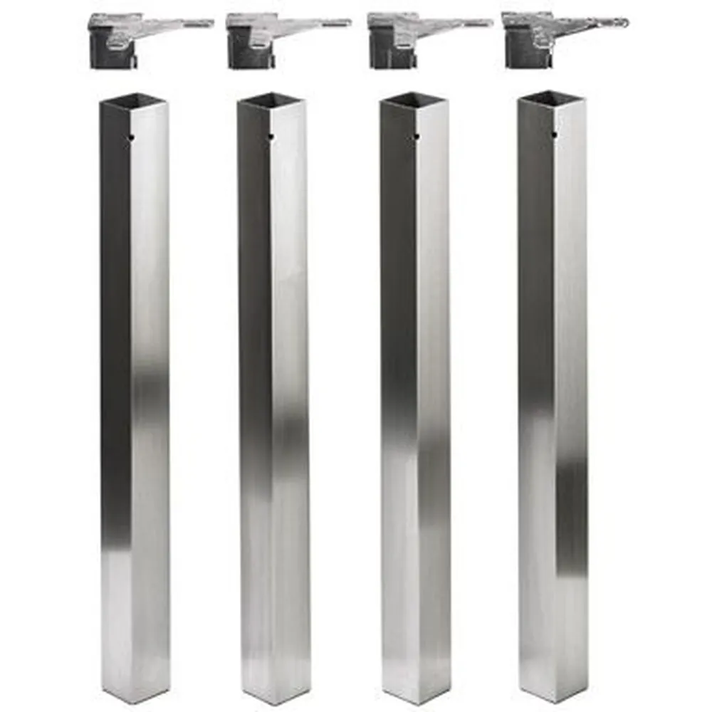 HETTICH MB-Design-Tischbein, 60x60x700mm, Alfia, 9078541, edelstahl gebürstet Produktbild img1 L