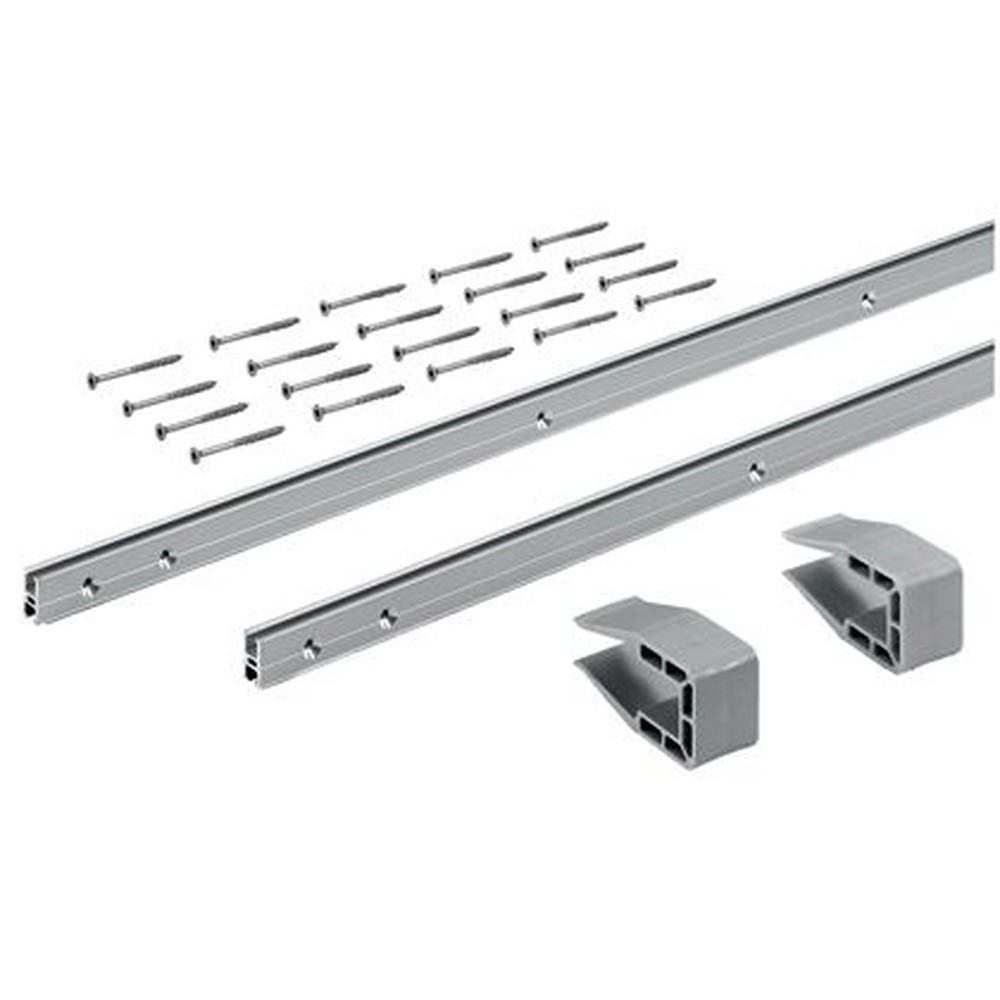 HETTICH MB-Laufprofil-Set, Länge teilbar, 4000mm, 30kg, SlideLine M, 9209218, silber Produktbild img1 L