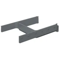 HETTICH Schubkasten-Trennelement, Banio, 9207259, Nennl.500mm, Kunststoff dunkelgrau Produktbild