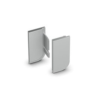 Produktbild von HETTICH - Griffmuld.-Endkappenset, Canis L, 9210126,Anschlag links, Aluminium