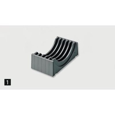 Frontausz.-Tellerhalter,ohne Endkappen,9132521,Telleraufn.7,Teller Ø29mm,KF grau