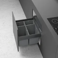 Produktbild von HETTICH - Abfallsystem-Rahmen, AvanTech YOU Pull 9278336, KB 600mm, STA anthraz