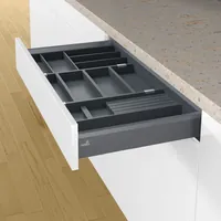 Produktbild von HETTICH - Schubkasten-Besteckeinsatz,OrgaTray 270,9278292,NL 500mm,Buche anthra