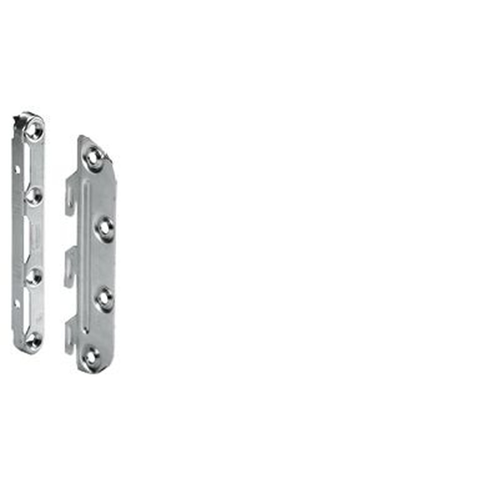 HETTICH Bett-Verbindungsbeschlag, 127mm,mit 3 Haken,25183,zum Einhängen,Stahl verzinkt Produktbild img1 L