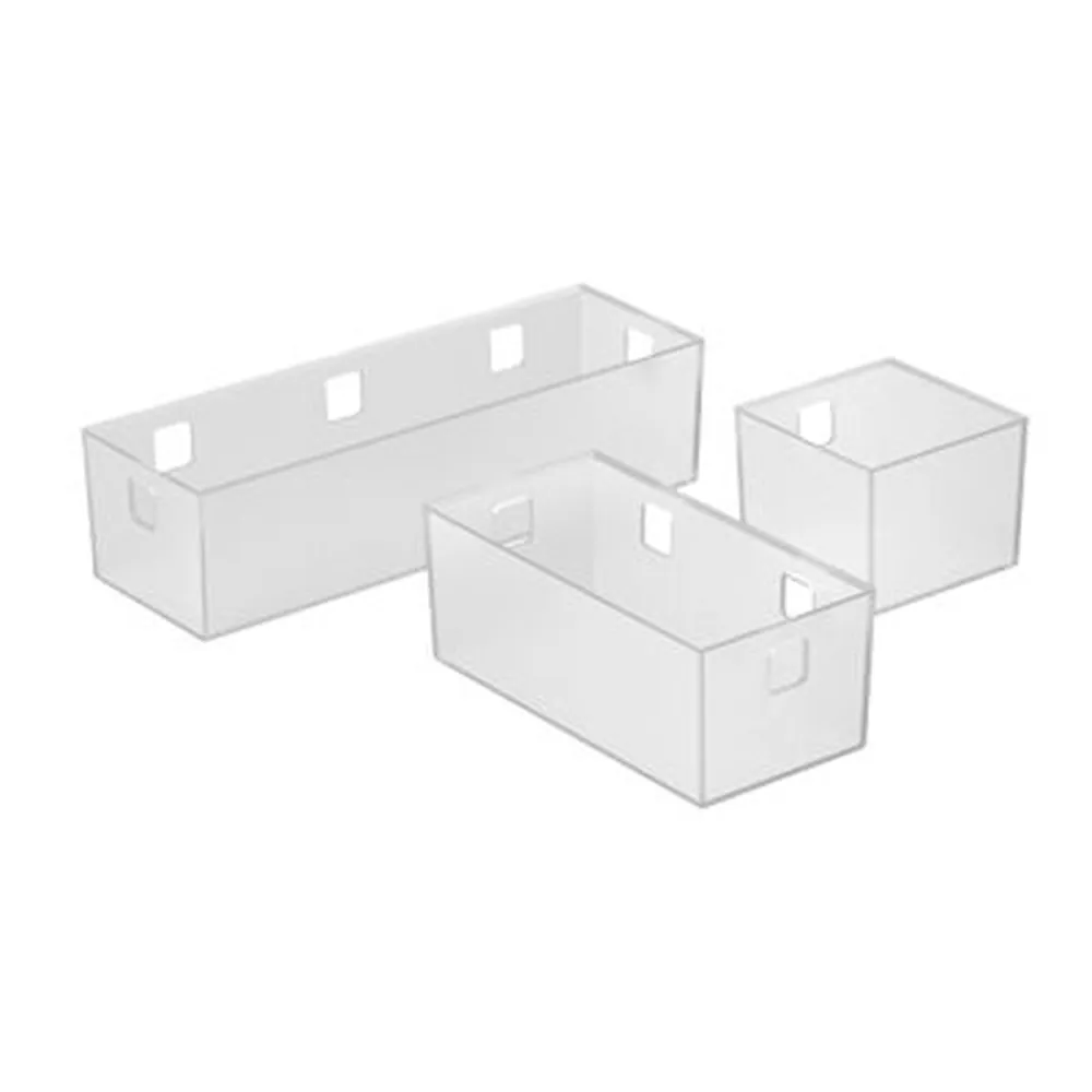 HETTICH Badezi.-Schalenset, Banio, 9153388,Anz.je Set 3St., für Frontauszug, transluzent Produktbild img1 L