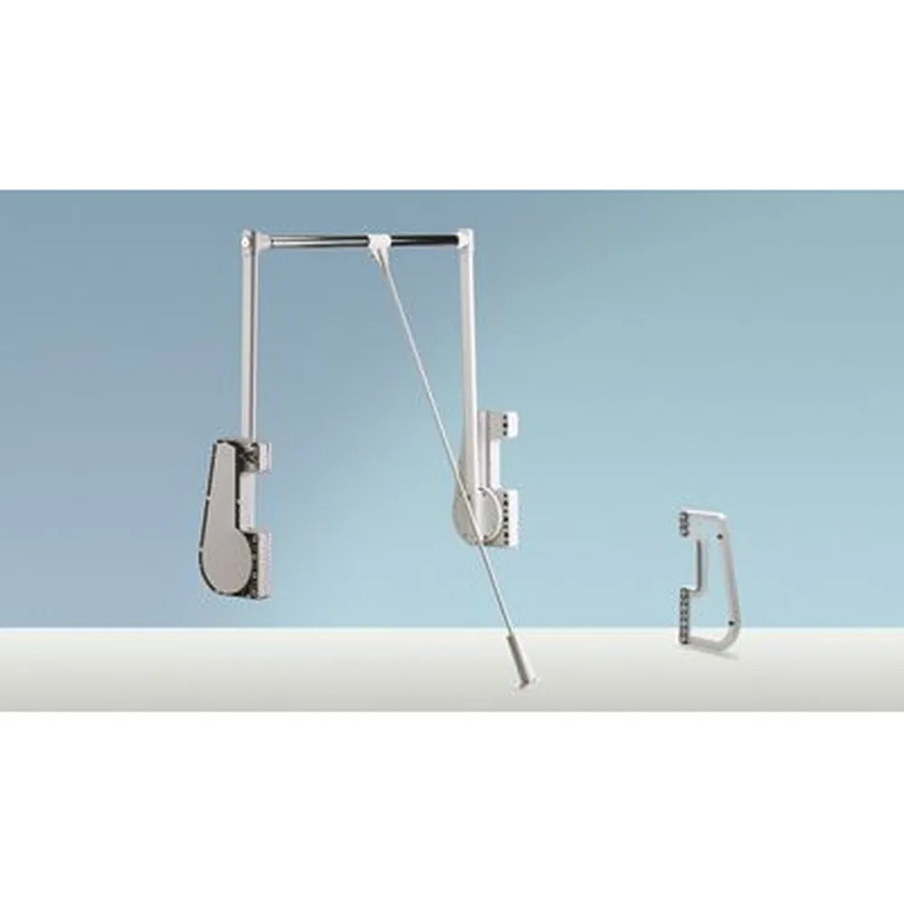 HETTICH Schrank-Kleiderlift, Duo Lift 15, 42507, 750-1150mm, 15kg, aluminiumoptik Produktbild img1 L