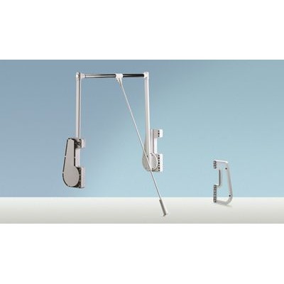 Produktbild von HETTICH - Schrank-Kleiderlift, Duo Lift 15, 42507, 750-1150mm, 15kg, aluminiumo