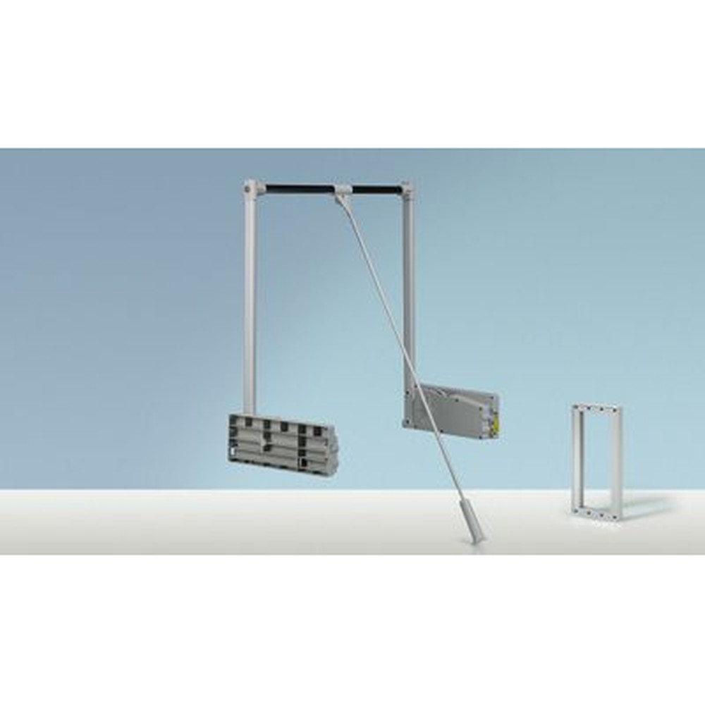 HETTICH Schrank-Kleiderlift, Duo Lift 10, 9079878, 750-1170mm, 10kg, aluminiumoptik Produktbild img1 L