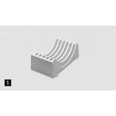 Frontausz.-Tellerhalter,ohne Endkappen,9132496,Telleraufn.7,Teller Ø29mm,KF weiß