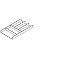Produktbild von HETTICH - Schubkasten-Besteckeinsatz,OrgaTray 270,9278292,NL 500mm,Buche anthra