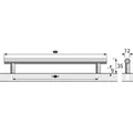 Produktbild von HETTICH - MB-Stangengriff, Hale, 9070809,Ø12x128mm,H35mm, glanz verchromt