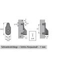 Produktbild von HETTICH - Schrankrohr-Lager, SL 323, 70666, für Kleiderstange 30x15mm, vernicke