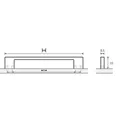 Produktbild von HETTICH - MB-Griff, Opera, 9113681,B8,5x192mm,H33mm, glanz verchromt