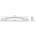 Produktbild von HETTICH - MB-Griff, Ovada, 9118521,B7x160/192mm,H35mm, glanz verchromt