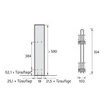 HETTICH Möbel-Frontauszugset, Cargo IQ plus 150, 9077588, Korpusb. 150mm, silber Produktbild img2 S