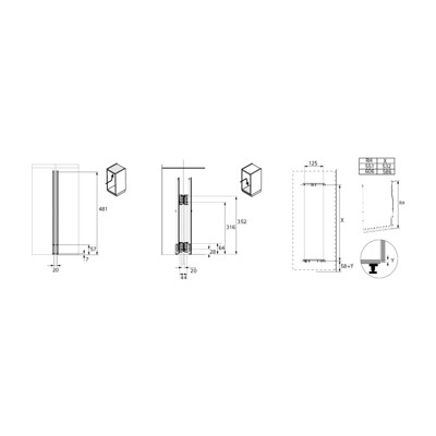 Produktbild von HETTICH - Unterschr.-Ausz.rahmen,m.Vollausz., Dispensa Junior Slim 9277621,H 60