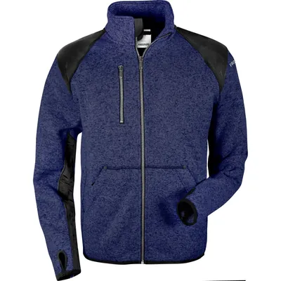 Produktbild von KANSAS® - Fleecejacke 7451, blau/schwarz, Größe L
