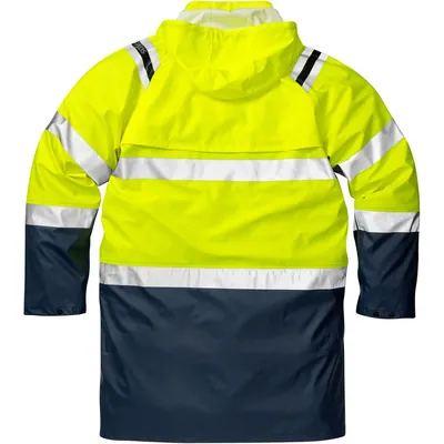 Produktbild von KANSAS® - Warnschutz-Regenjacke 4634, warngelb/marineblau, Größe 3XL