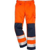 Produktbild von KANSAS® - Warnschutz-Bundhose 2001, warnorange/marineblau, Größe C54