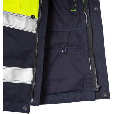 Produktbild von KANSAS® - Jacke 4176, warngelb/marineblau, Größe XL