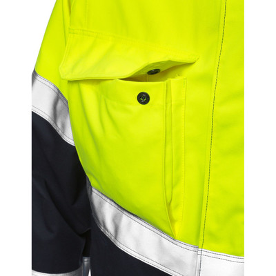 Produktbild von KANSAS® - Jacke 4176, warngelb/marineblau, Größe XL