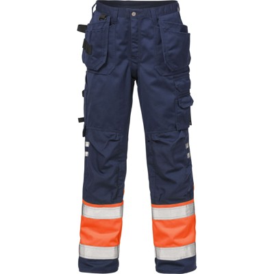 Produktbild von KANSAS® - Warnschutz-Funktionsbundhose 2029 PLU, marineblau/warnorange, Größe C