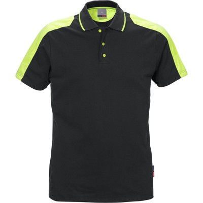 Produktbild von KANSAS® - Berufs-Poloshirt 7448, schwarz/gelb, Größe M