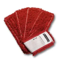 Kärcher Mikrofasermopp mit Laschen 40 x 13cm, rot, 25 Stück Produktbild
