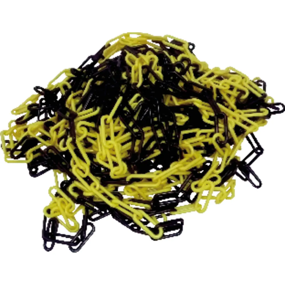 Schake Absperrkette Kunststoff 6mm, gelb/schwarz Produktbild img1 L