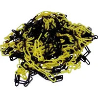 Schake Absperrkette Kunststoff 6mm, gelb/schwarz Produktbild