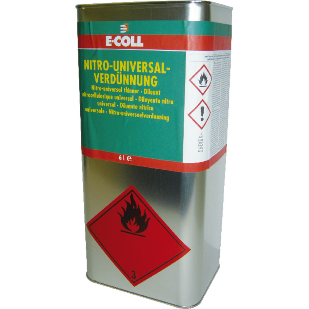 E-COLL Nitro Universal-Verdünnung silikonfrei, hohe Lösekraft 6L Kanister Produktbild img3 L