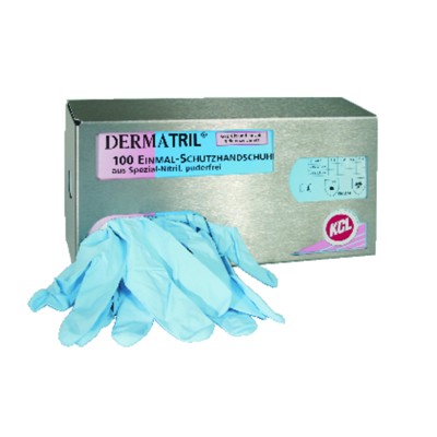 Produktbild von KCL - Chemikalienschutzhandschuh Dermatril® L 741, Kat. III, blau, Größe 7